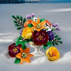 LEGO Botanicals Colorful Floral Arrangement Buildable Flower Decor Gift Set NIB